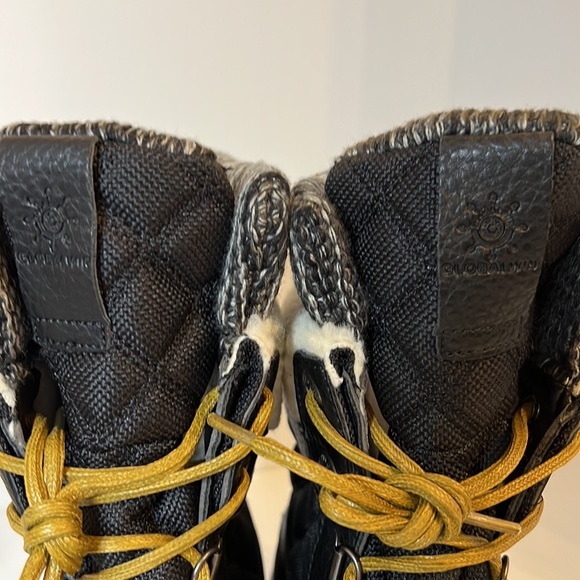 NWOT GLOWBALWIN BLACK AND WHITE WINTER BOOT SZ 10 - Picture 5 of 16